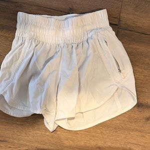 Women's white Lululemon shorts